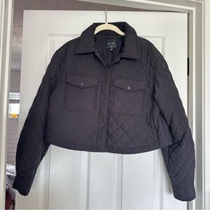 Love Tree Black Cropped Jacket Size L Casual